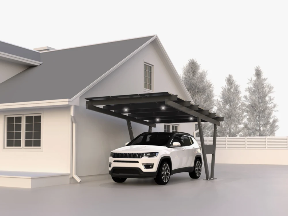 Carport solaire vue 3